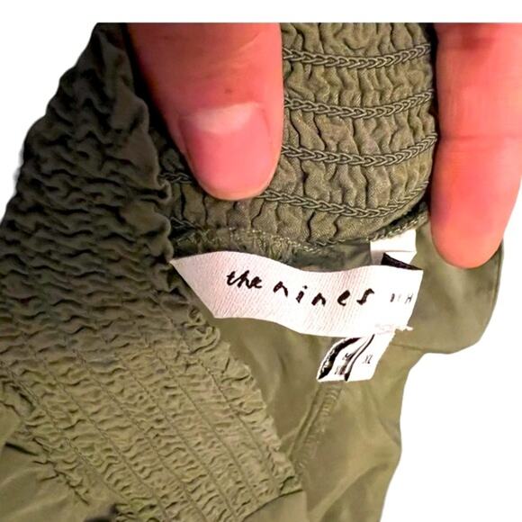 The Nines by Hatch Green Smocked Waist Loose Maternity Joggers Pants XL - Picture 6 of 6